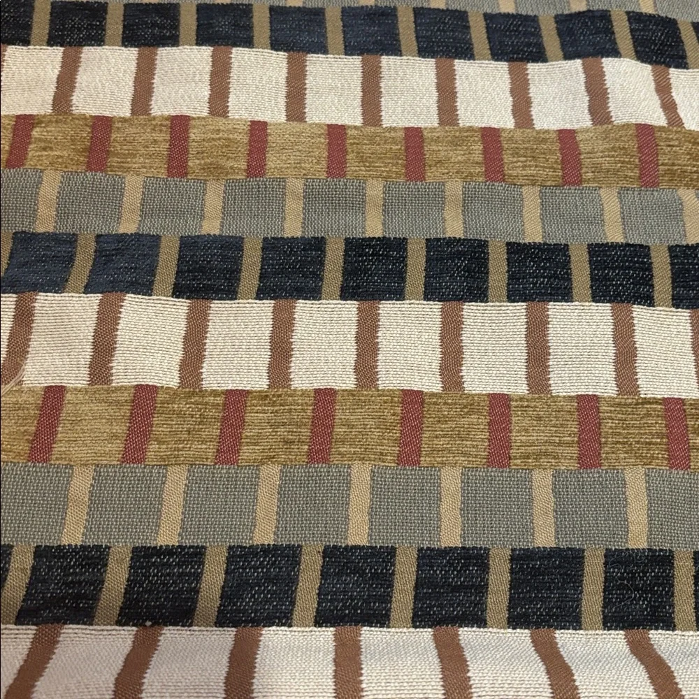 Set/2 CRATE & BARREL 24” x 16” Kramer Throw Pillow Covers Geo Print Accent Shams